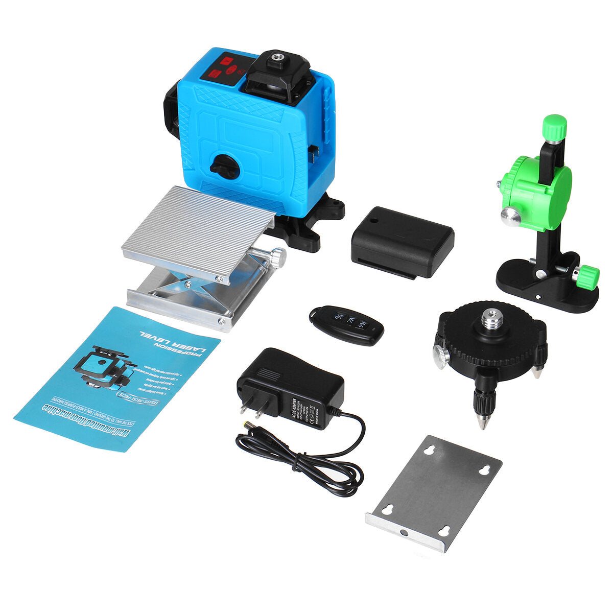 16 Line 4D Laser Level Green Light Auto Self Leveling Cross 360 Rotary Measure