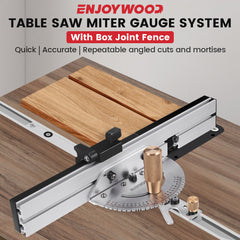 Aluminum Miter Gauge Fence for Table Saws, Band Saws & Router Tables - 450mm, Adjustable, Durable, Safety Features