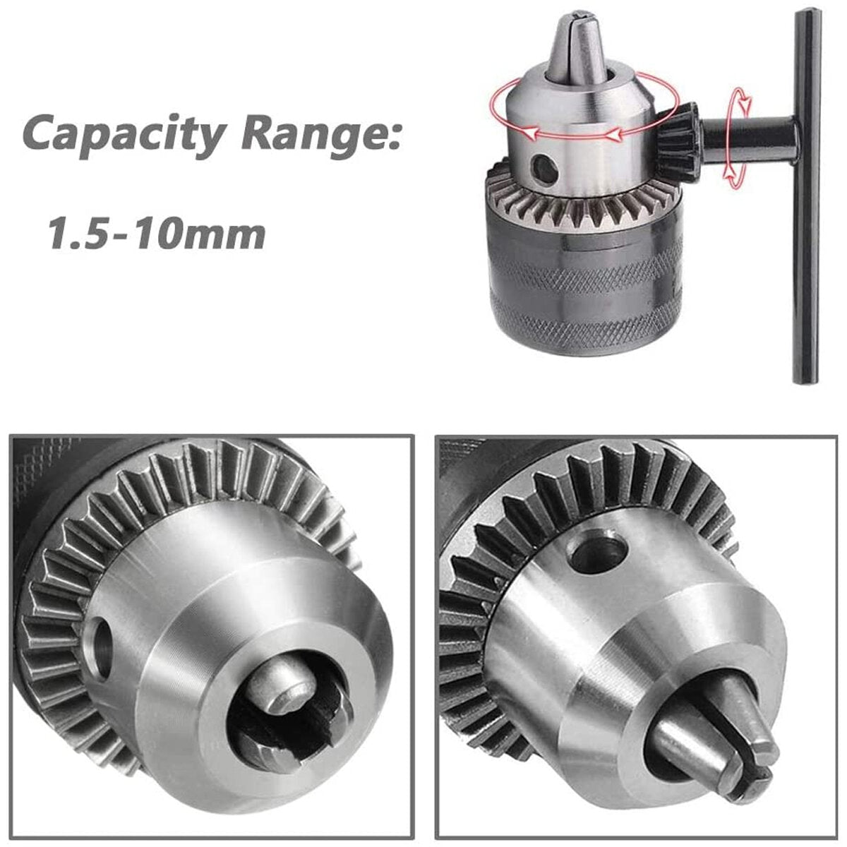 10mm Drill Chuck Drill Adapter 1/2 Inch Changed Impact Wrench Into Eletric Drill