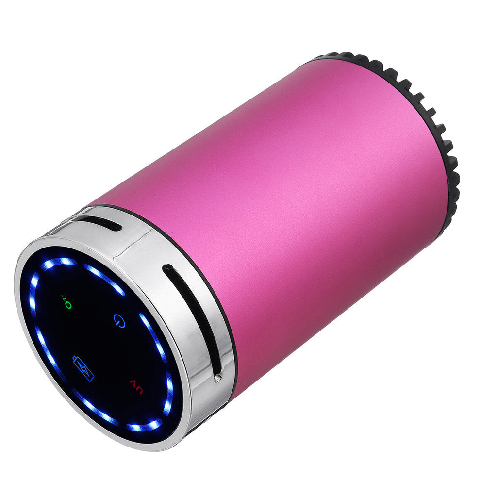 3-in-1 Alloy Portable Anion Air Purifier Cleaner Sterilization Disinfection for Car Home Office UV Disinfection lamp