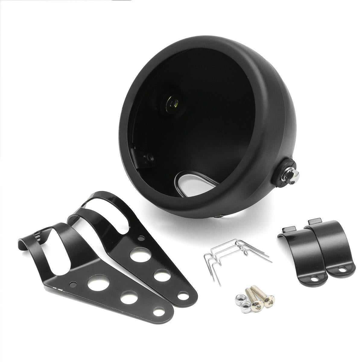 5.75 inches Motorcycle Round Headlight Lamp Bucket Housing Shell+Clamp For Harley