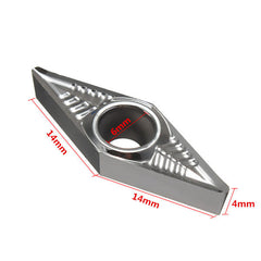 10pcs VCGT160408-AK H01 VCGT332-AK Carbide Inserts Lathe Tool for Aluminum