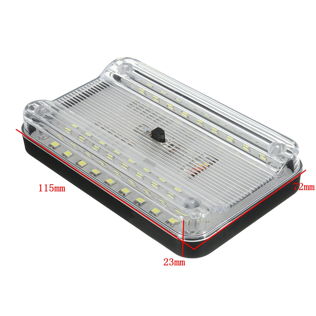 Universal ABS Plastic 36 LED Rectangle Car Roof Reading Lamp Car Indoor Lights 1 PCS
