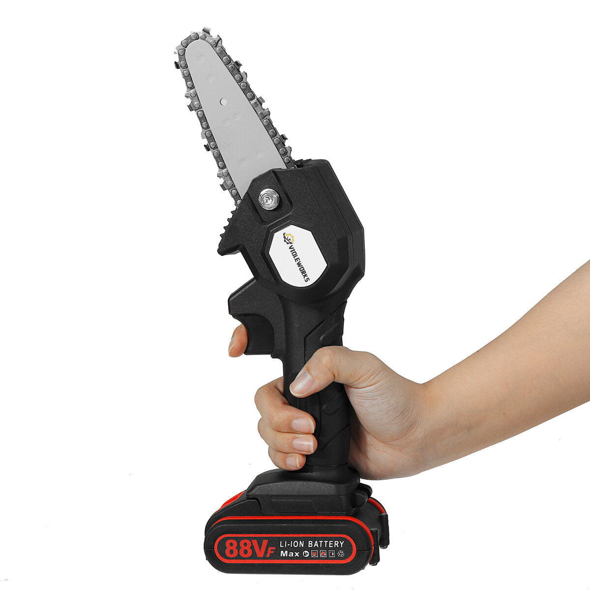 88VF 2IN1 Cordless Electric Chain Saw Pruning Shears Scissor Woodworking Tool