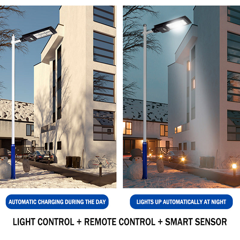 140/160/324/392LED 100/200/300/400W LED Solar Panel Street Light PIR Motion Sensor Wall Lamp + Remote Home