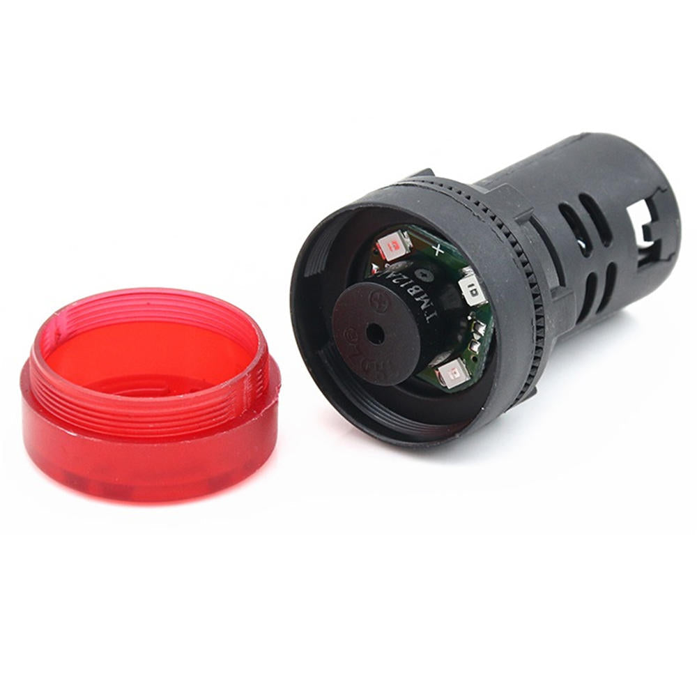 10Pcs Intermittent Sound Flash Sound Light Buzzer Alarm System 22mm 12V 24V 220V