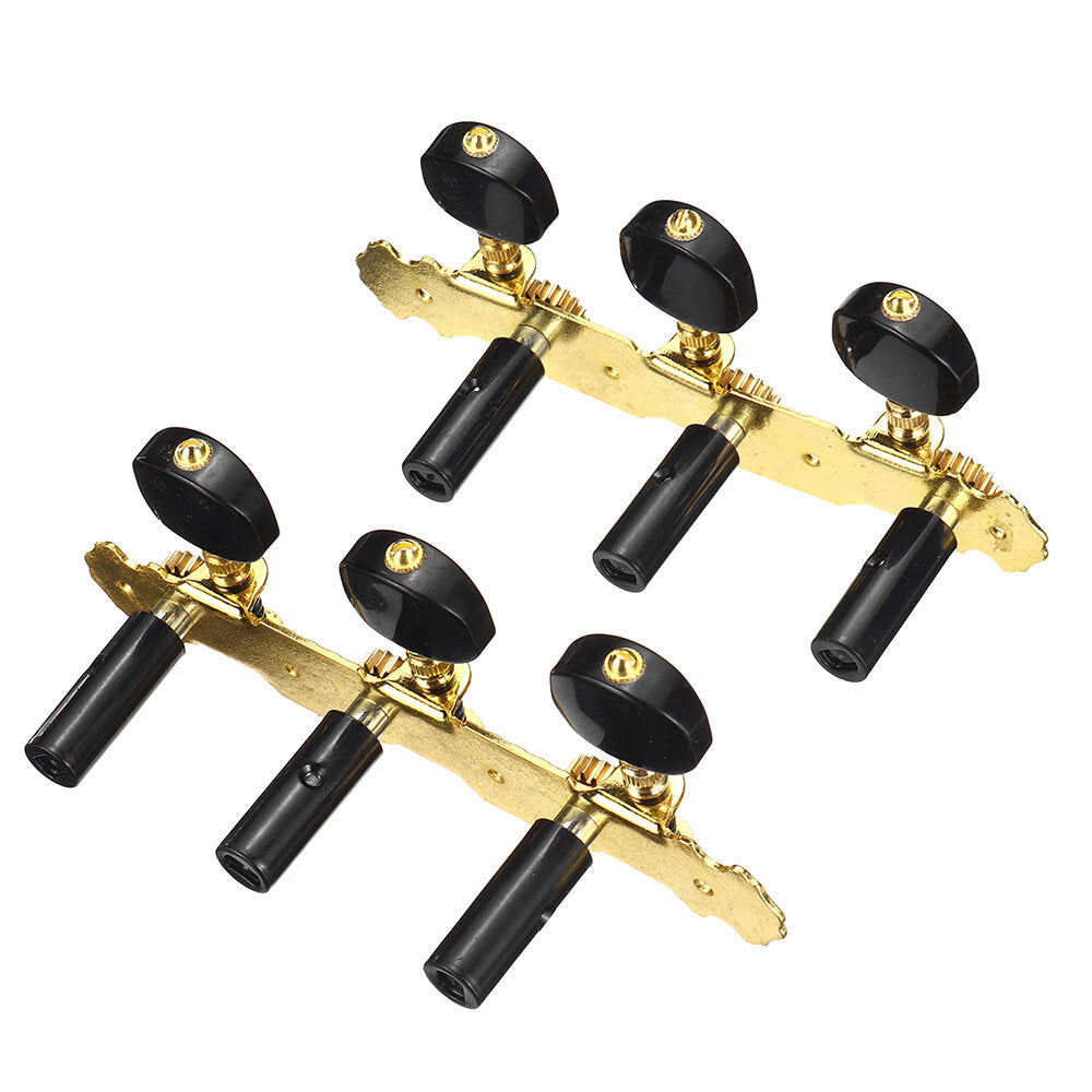 2Pcs Acoustic Classical Guitar Tuning Pegs Machine Heads Tuners Guitar Parts Black