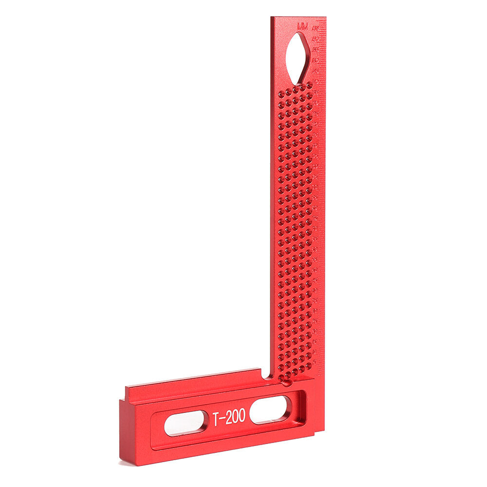 L Type 160/200mm Aluminum Alloy Woodworking Square & Measuring Ruler for Carpenters
