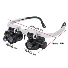 8X/15X/23X Mini Foldable Magnifier With LED Light Stand Optical Instruments