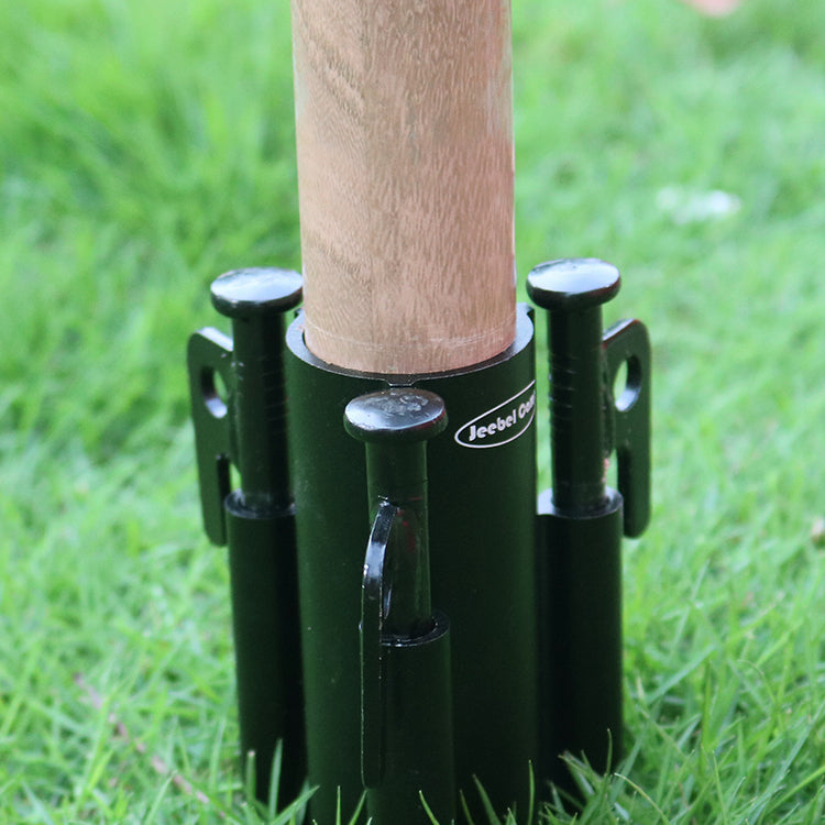 Rod Holders for Fixing Windproof Tent Poles Tarp Pole Nails Fixing Holders Canopy Base Fixtures Pegs