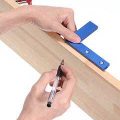 Aluminum Alloy 3D Miter Angle Marking T Ruler - 45/90 Degree Measuring Tool for Woodworking & DIY Projects
