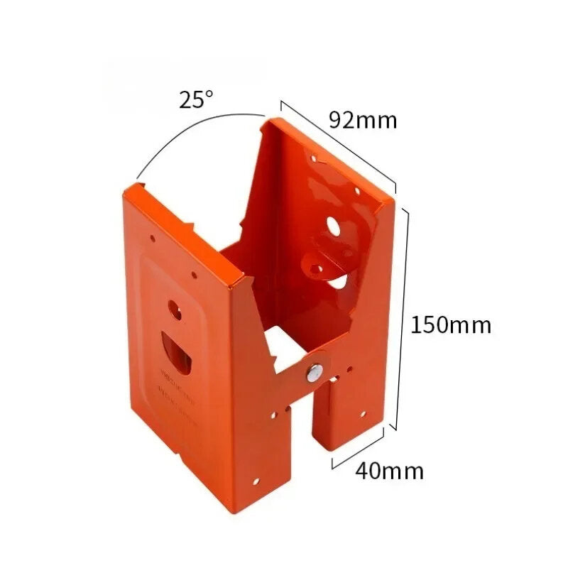 Cold-Rolled Steel Support Connection Clips - Adjustable 25° Angle, Anti-Slip Design for Woodworking & Furniture Reinforcement (2 Pack)