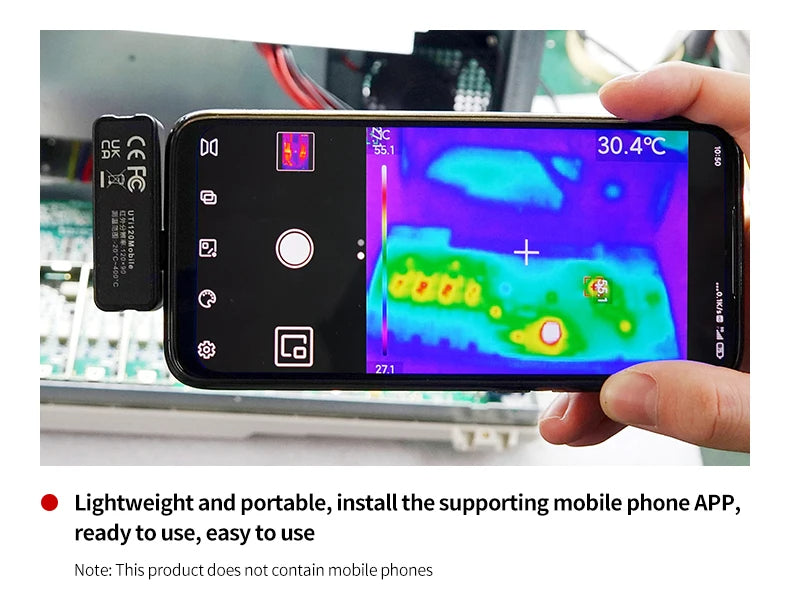 GreenZech Mobile 120 Series | Smartphone Thermal Imaging Camera | 120x90 HD Infrared Imager for iOS & Android
