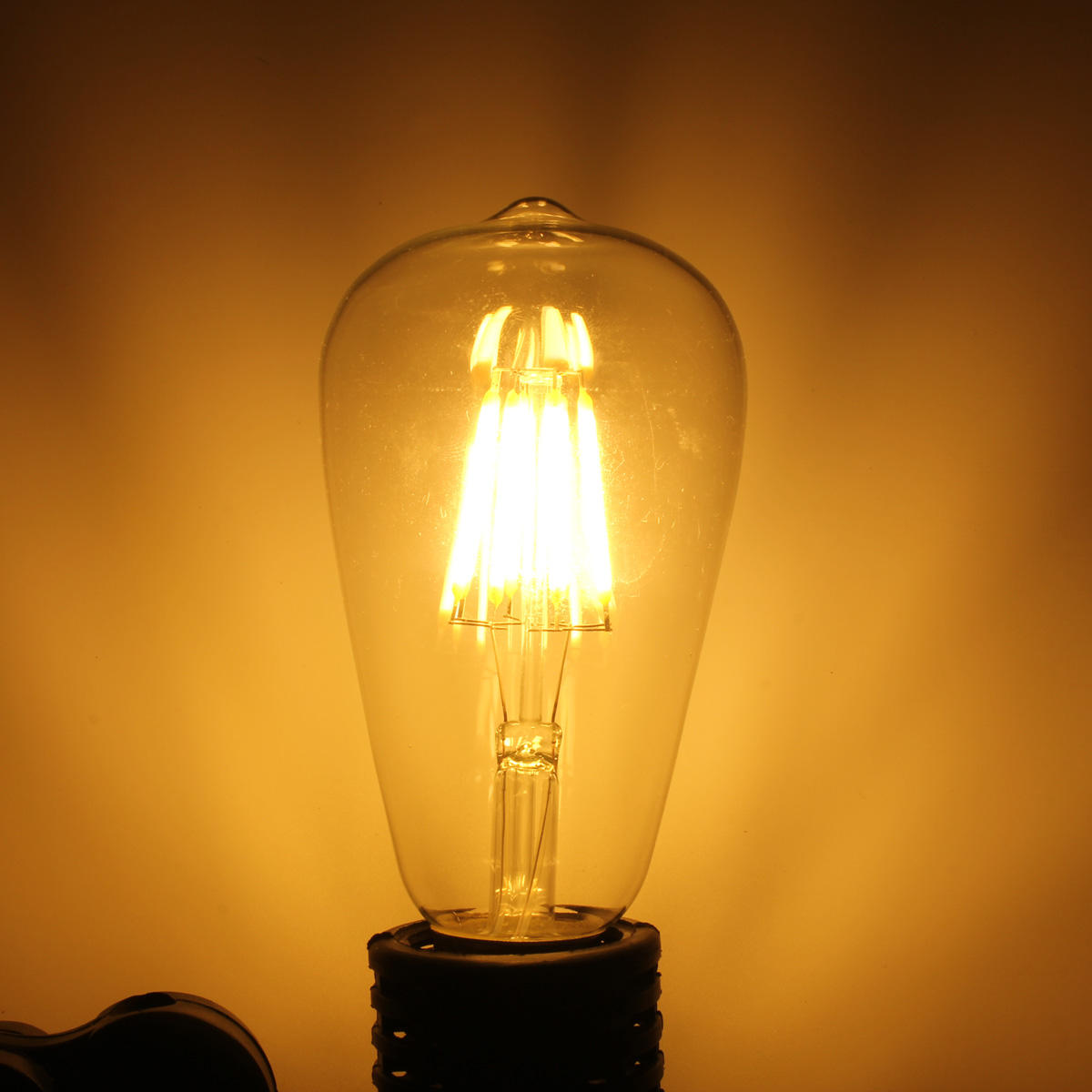 E27 ST648 Warm White Vintage Edsion Non-dimmable LED COB Light Bulb AC85-265V