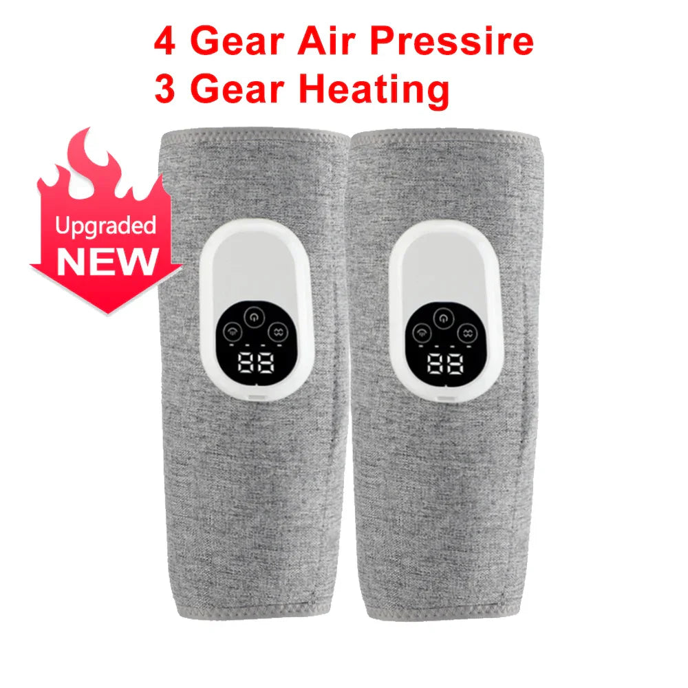 Electric Calf & Leg Massager with Air Pressure & Hot Compress - 4 Levels Massage for Muscle Relief & Blood Circulation