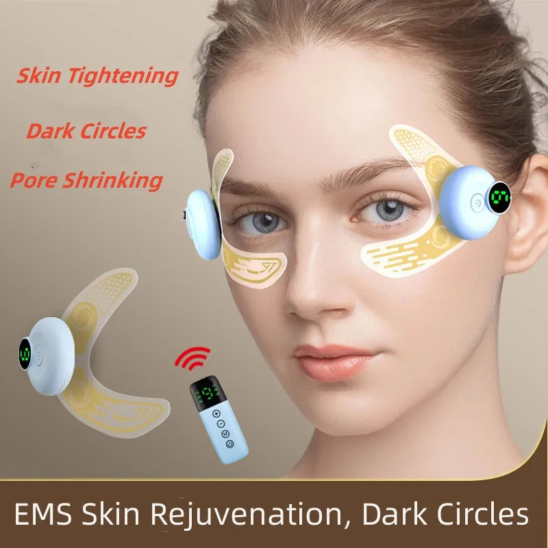 EMS Eye Mask Patch & Face Massager for Dark Circles, Eye Bags Relief, Beauty Lifting & Fatigue Recovery