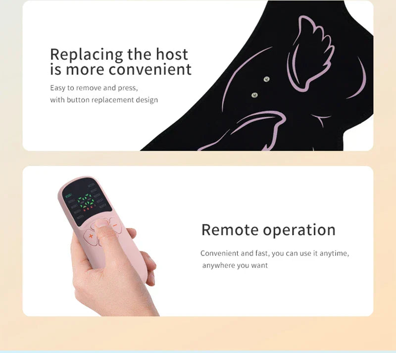 EMS Hips Trainer with Remote Control - Buttocks Toner & Muscle Stimulator, 10 Modes, USB Rechargeable, Elevate Hip Curves