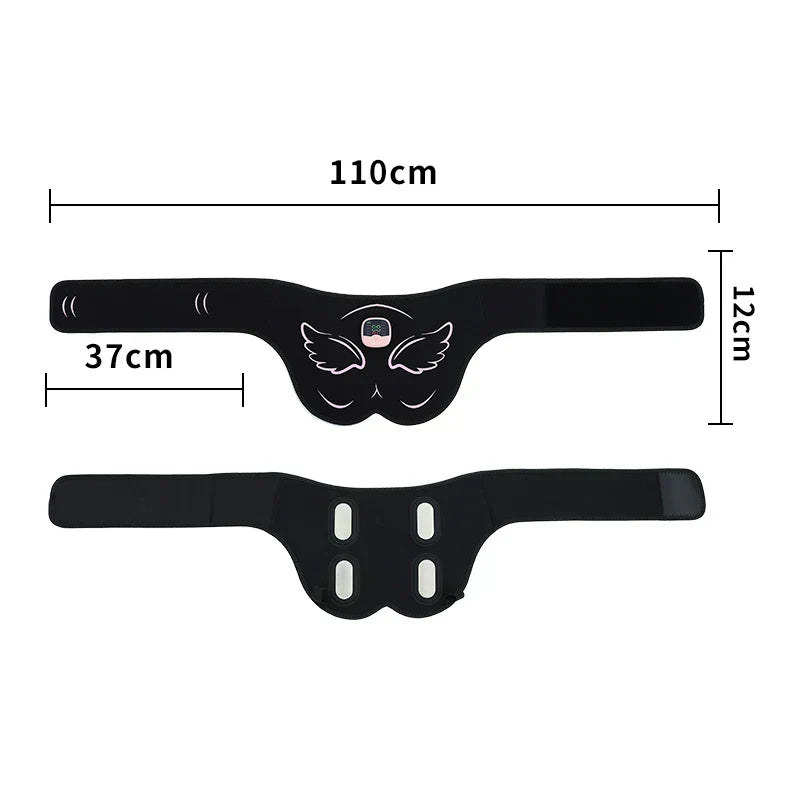 EMS Hips Trainer with Remote Control - Buttocks Toner & Muscle Stimulator, 10 Modes, USB Rechargeable, Elevate Hip Curves