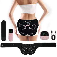 EMS Hips Trainer with Remote Control - Buttocks Toner & Muscle Stimulator, 10 Modes, USB Rechargeable, Elevate Hip Curves