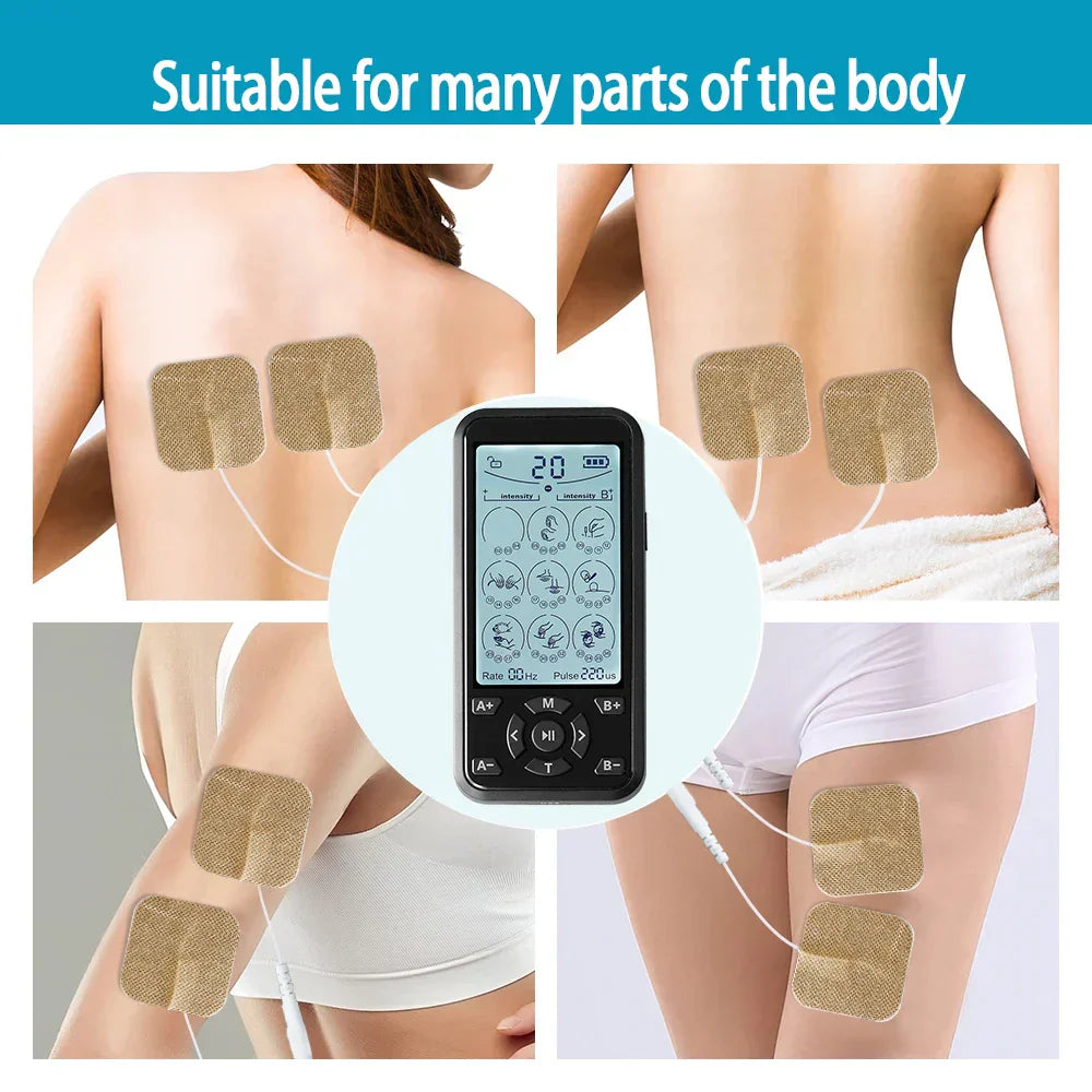 Portable TENS & Muscle Stimulator - DC3.7V Battery, Multifunctional Pain Relief Device for Home Use