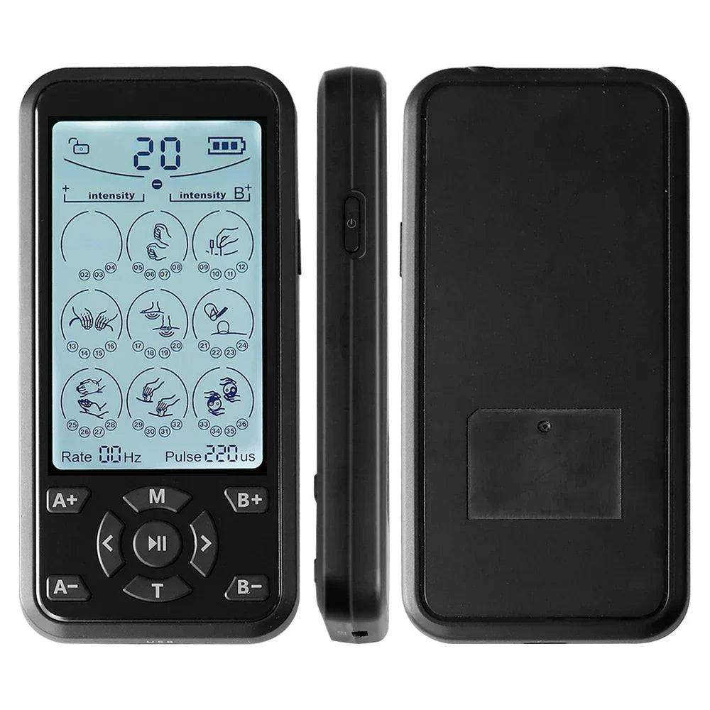 Portable TENS & Muscle Stimulator - DC3.7V Battery, Multifunctional Pain Relief Device for Home Use
