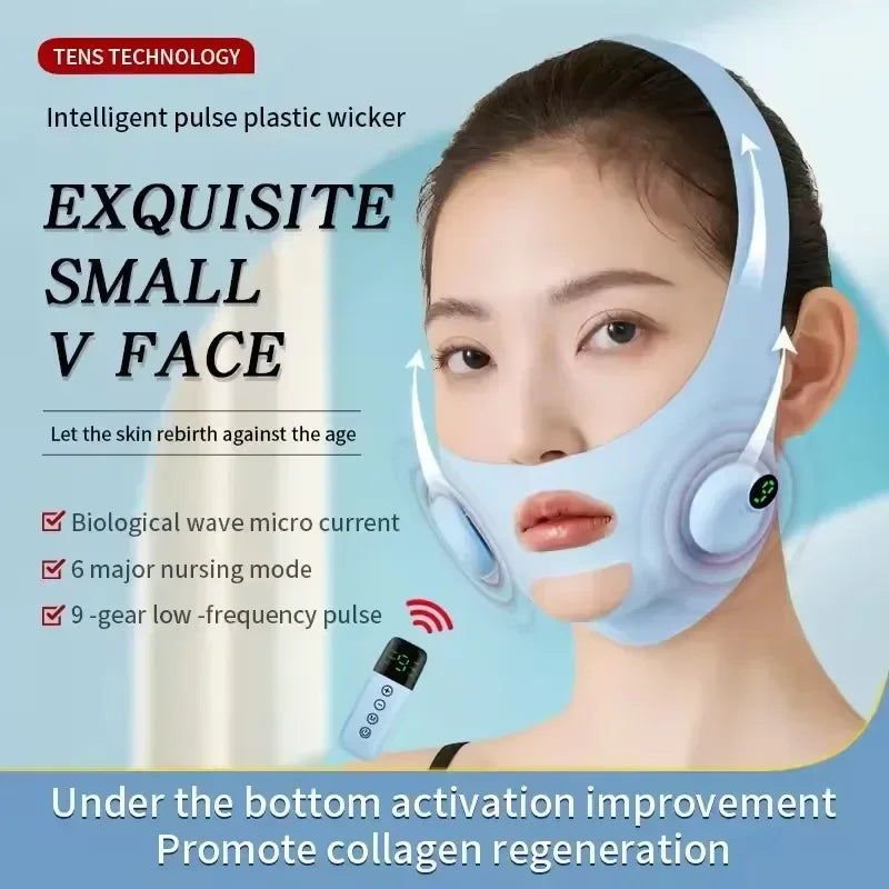 V-Line Electric Face Massager - EMS Facial Slimming Device, Type-C Charging, 3-Hour Endurance, Skin Care Beauty Instrument
