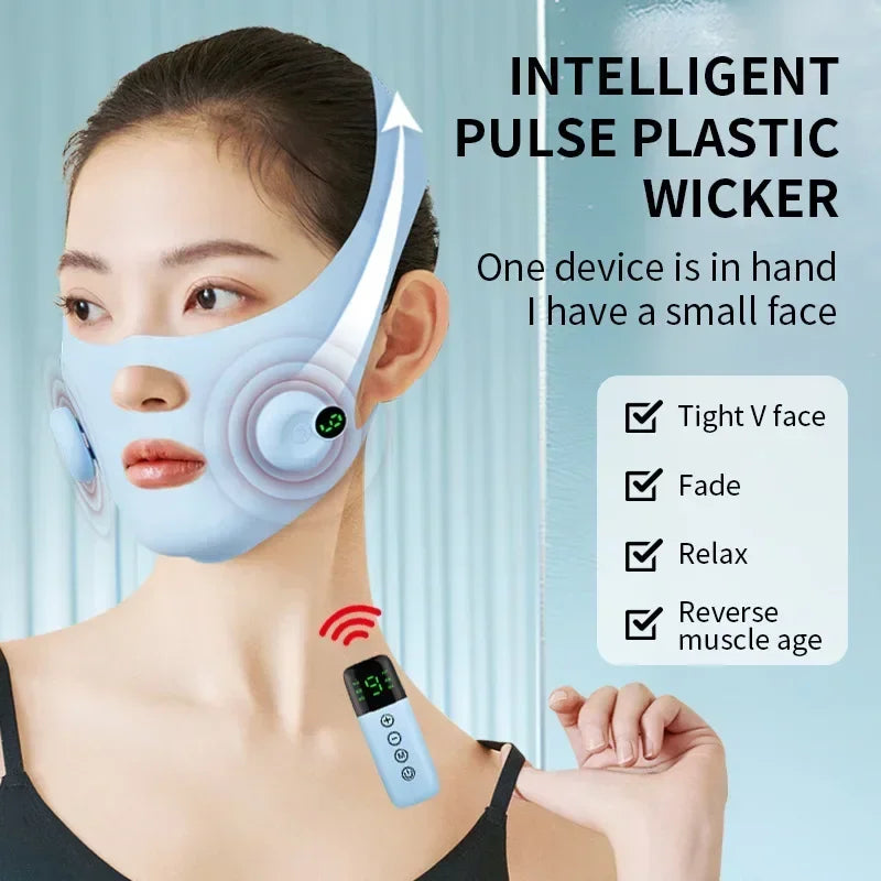 V-Line Electric Face Massager - EMS Facial Slimming Device, Type-C Charging, 3-Hour Endurance, Skin Care Beauty Instrument