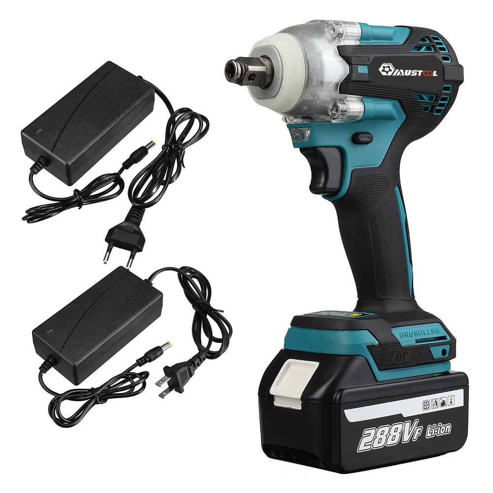 330N.m 1/2 Inch Powerful Electric Wrench 4 Gears Woodworking Tool for Construction Site Shelves