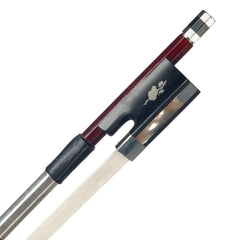 4/4 Violin Bow Brazilwood Bow Octagonal Stick Sheepskin Grip White Horsehair Ebony Frog