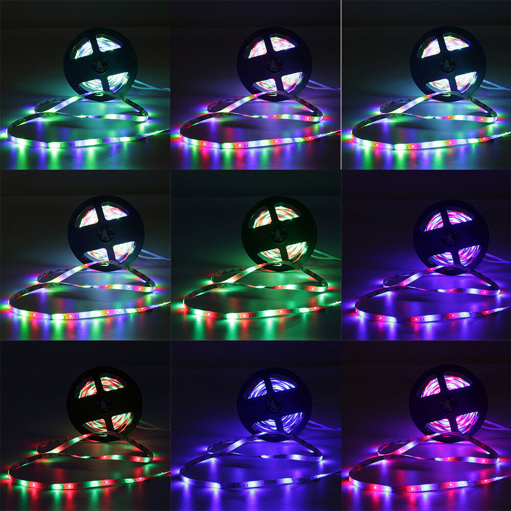 4*5M 2835SMD RGB LED Strip Light + 44Keys Remote Control for Indoor Outdoor Home Garden Decor DC12V