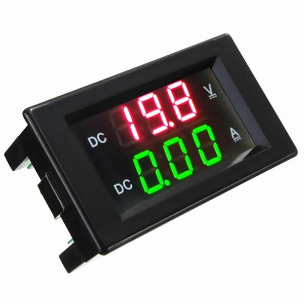 0-100V 20A Double Display Volt Meter Current Meter Digital LED