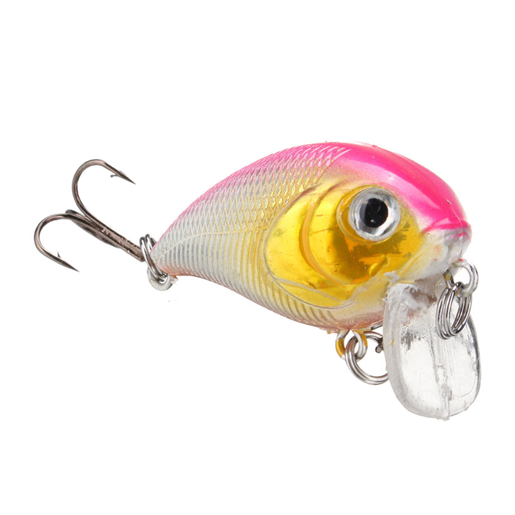 1pc 5cm 8g Wobbler Fat Crankbait Fishing Lure Artificial Bass Hard Bait Fishing Tackle