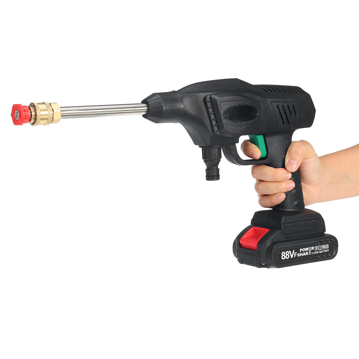 900W Cordless High Pressure Washer Battery Indicator Car Washing Machine Spray Guns Water Cleaner