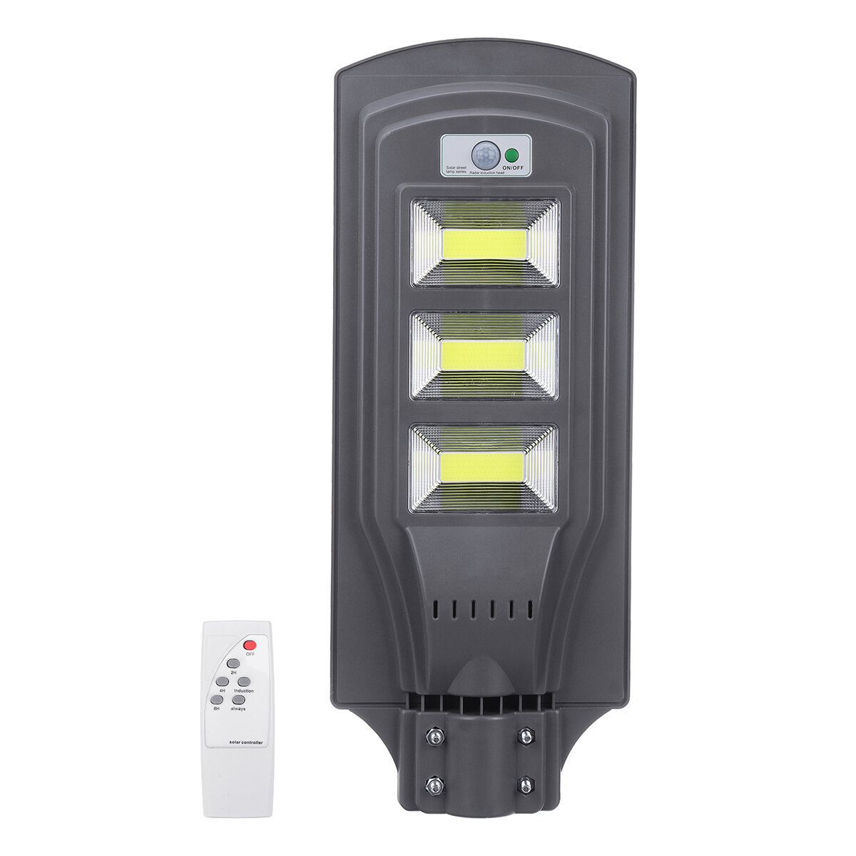 Solar Powered 20W/40W/60W COB LED Street Light PIR Motion Sensor Waterproof Garden Lamp + Remote Control