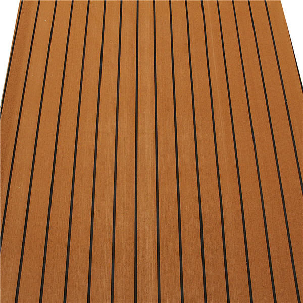 240cm x 90cm x 5mm EVA Foam Teak Sheet Boat Yacht Synthetic Teak Decking With Glue