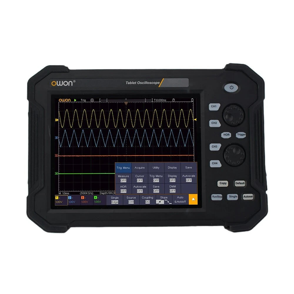 Digital Storage Oscilloscope 100MHz 1GS/s Portable Oscillometer 8" LCD Display Handheld Portable Oscillometer