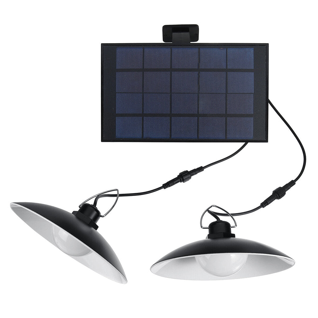 1/2/3/4 Head Solar Pendant Lights Lamp In/Outdoor IP65 Waterproof Warm/White Light