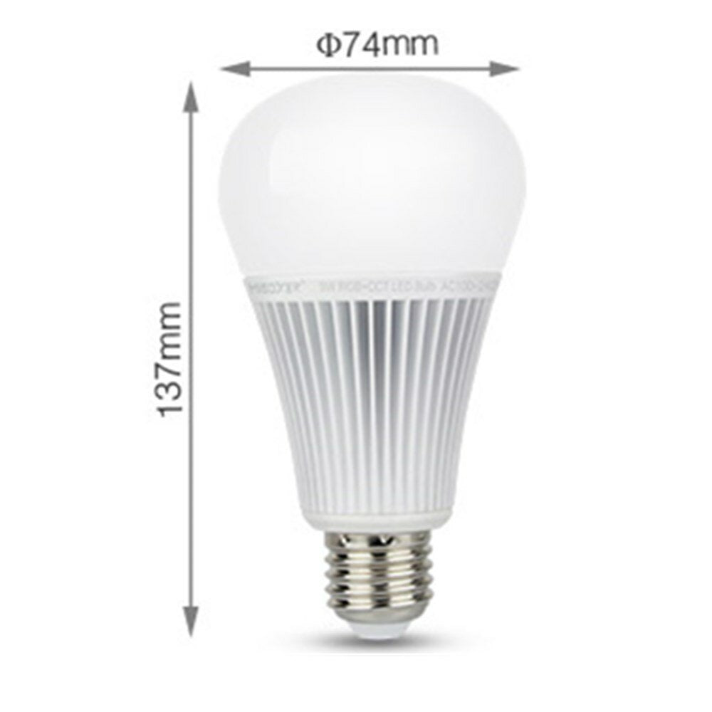 9W DMX512 RGB+CCT E27 Smart Bulb 2.4G APP Voice Control LED Light AC100-240V