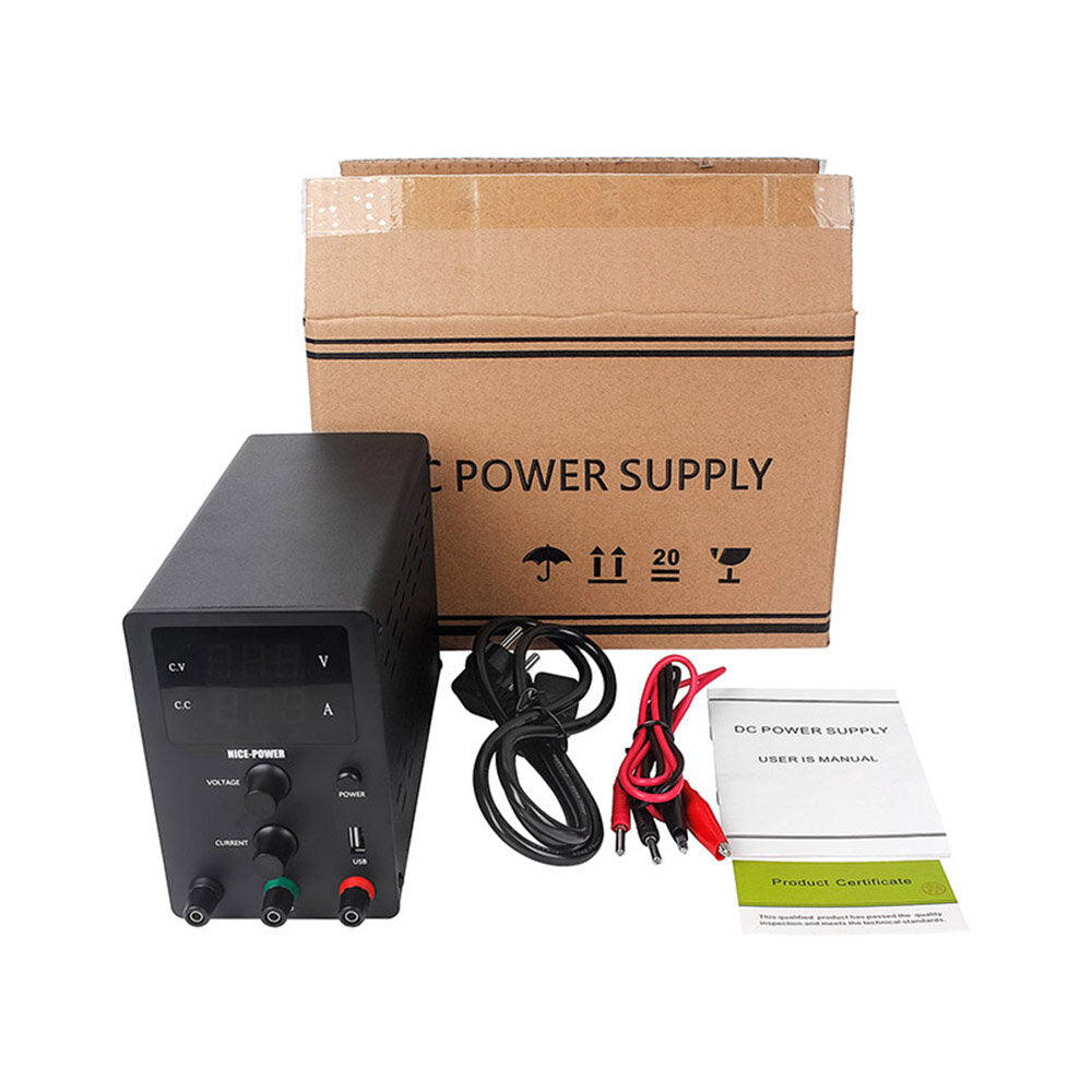 30V 10A High-Precision Voltage Regulated Lab Adjustable Switching DC Power Supply Voltage and Current Regulator