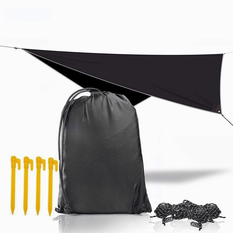 Ultralight Outdoor Portable Hammock Awning Hanging Tent Wear-resisting Large Multi-functional Mat Folding UV Proof Waterproof