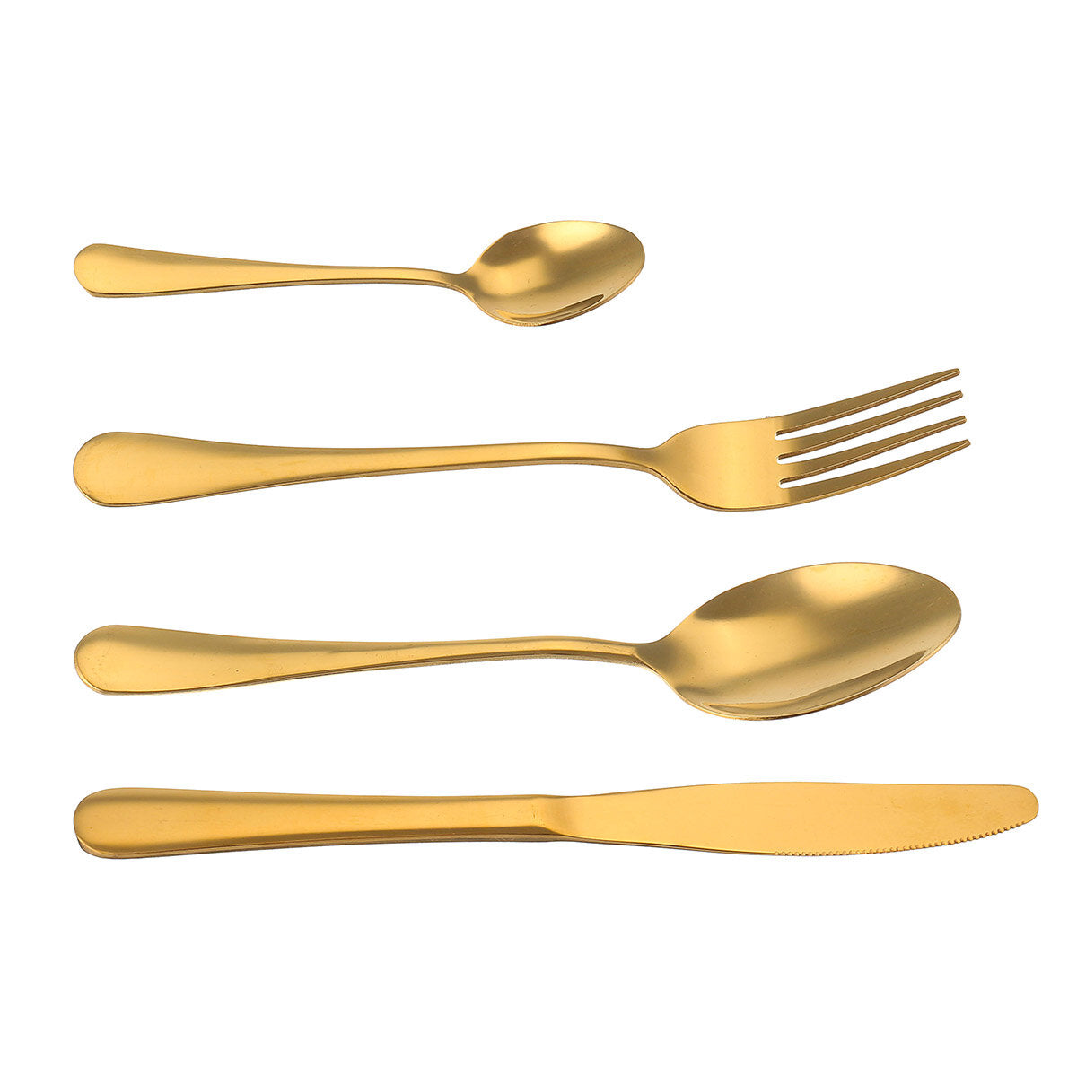 16PCS Cutlery Set Stainless Steel Rainbow Fork Spoon Kitchen Dinnerware Sets With Storage Box