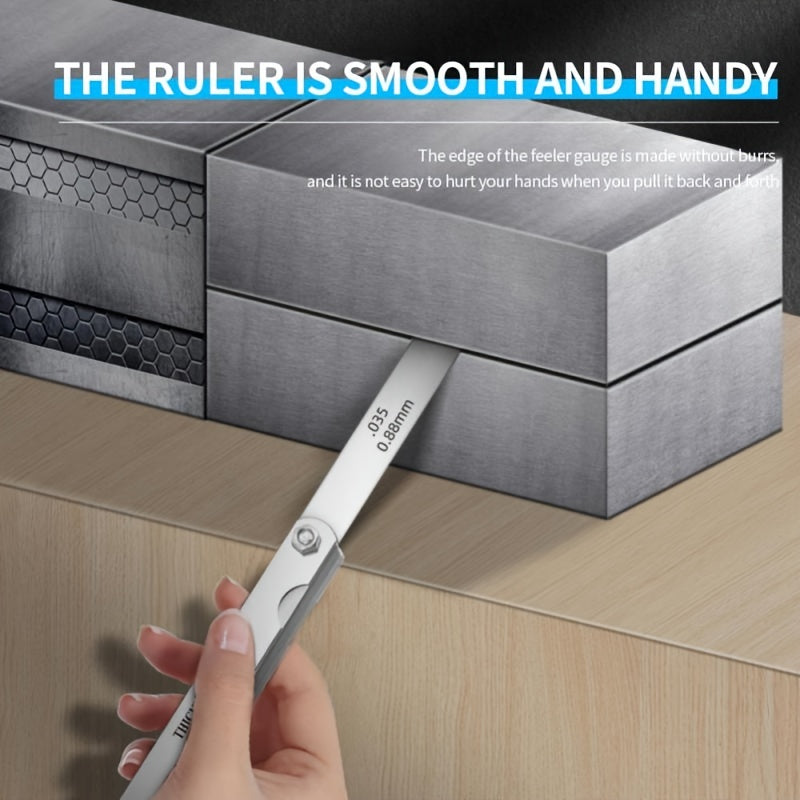 Feeler Gauge Metric Blade Thickness Ruler High Precision Gap Measuring Tool