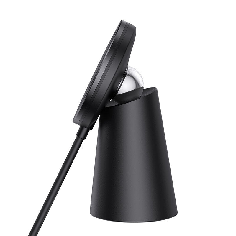 2-in-1 Simple Charger Magnetic Stand Wireless Charger Fast Charging Power Holder Mini Size