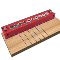 High-Precision Woodworking Hole Positioner with 45° Drilling, Laser-Engraved Scales, Durable Aluminum Alloy, 3-12mm Range