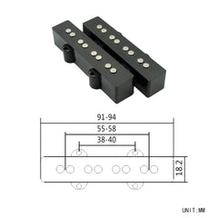 2PCS 4-string Bass Pickup For Electric Guitar Bass