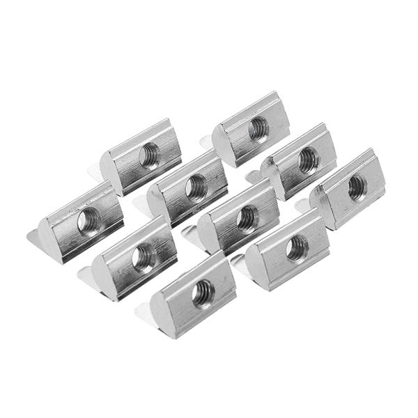 10pcs 4040 M6 Shrapnel Nut Block Elastic Nut EU Standard for 4040 Aluminum Profile