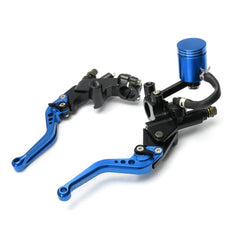 22mm 7/8 Inch Handlebar 16mm Bore Motorcycle Brake Clutch Master Cylinder Lever Reservoir