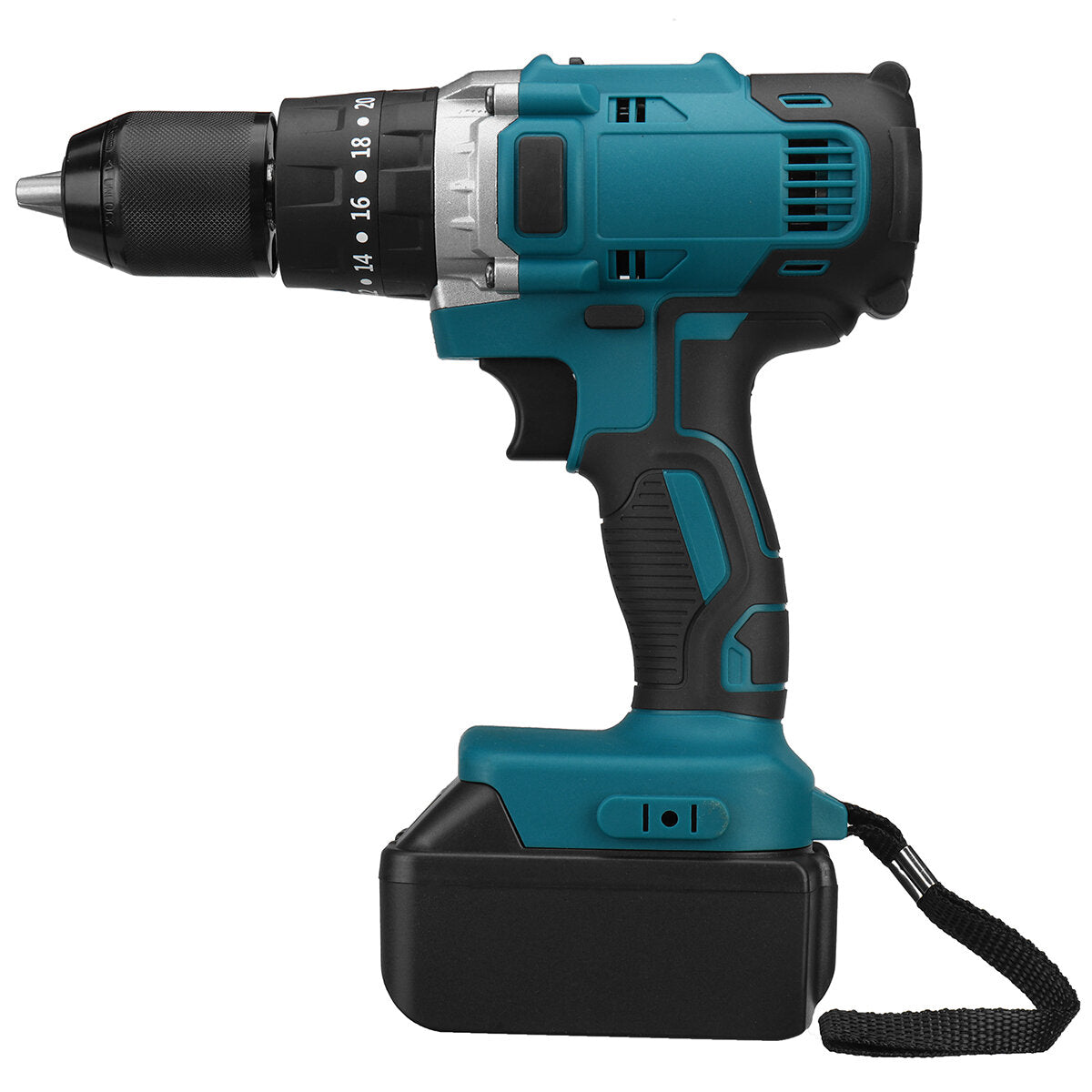 388VF 13mm 18V 520N.m Electric Drill Electric Screwdrivers 3 Drill Modes Switch Stepless Speed Power Tools