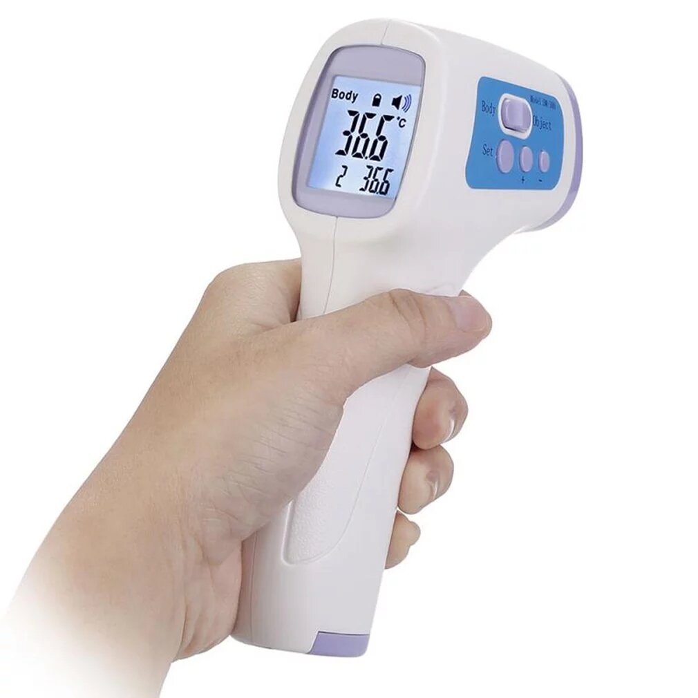 Home Non Contact Forehead Infrared Digital Thermometer C / F LCD Body Thermometer Baby Temperature Measurement Tool