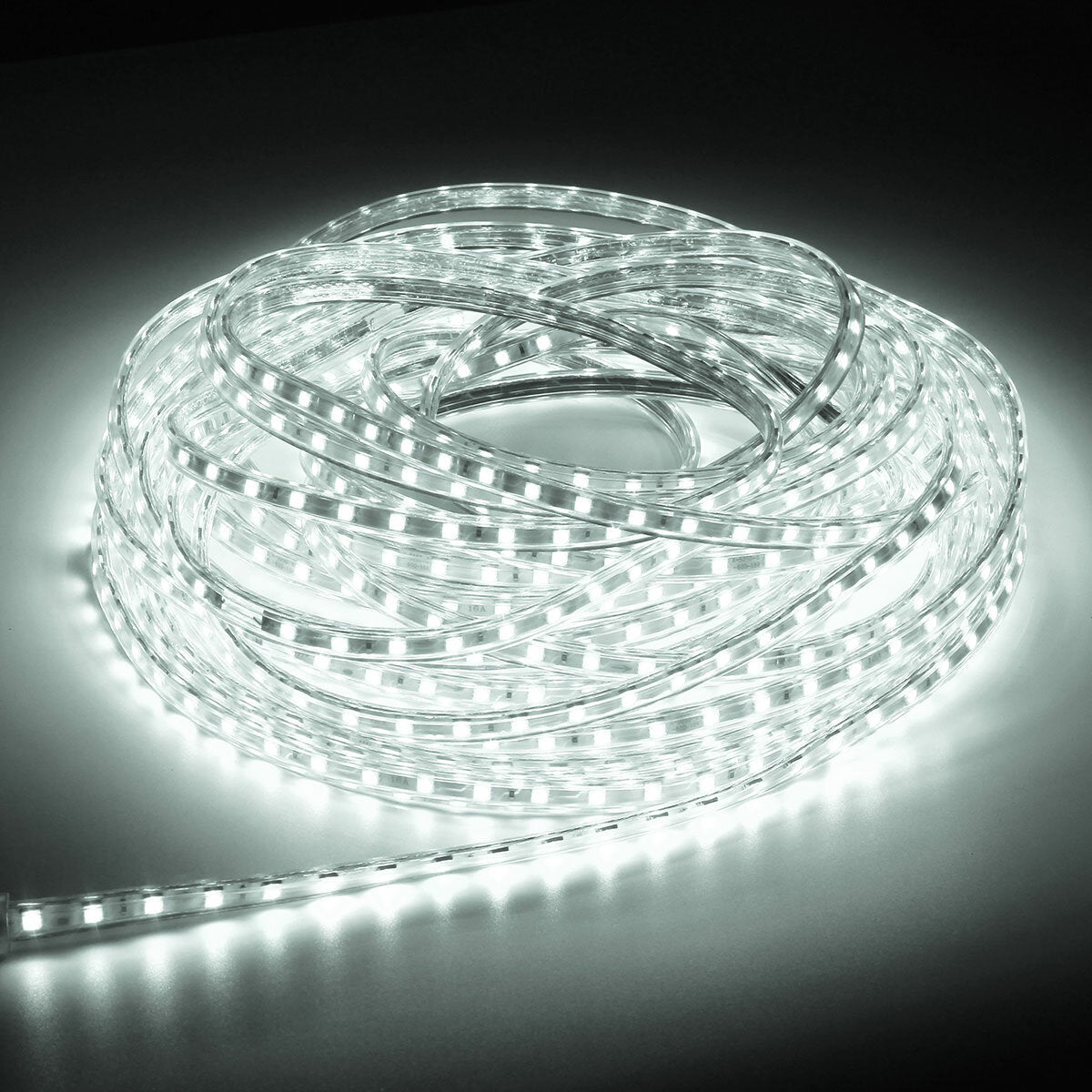 1M Flexible Waterproof 60 LED SMD5050 Strip Light Set with Switch and DC12V Power Adapter